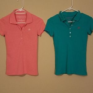 2 Aeropostale Signature Polo Shirts